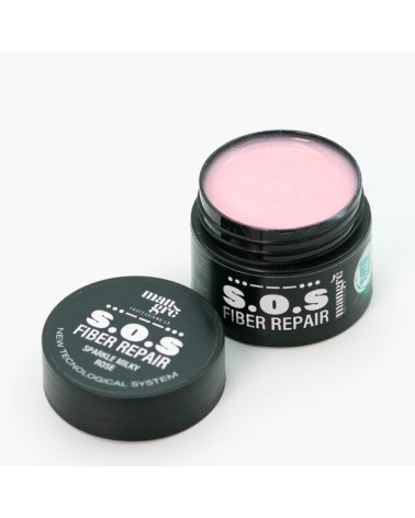 Mangrè S.O.S Fiber Gel Sparkle Milky Rose