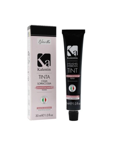 Kalentin Tinta Ciglia Sopracciglia Nero Blu