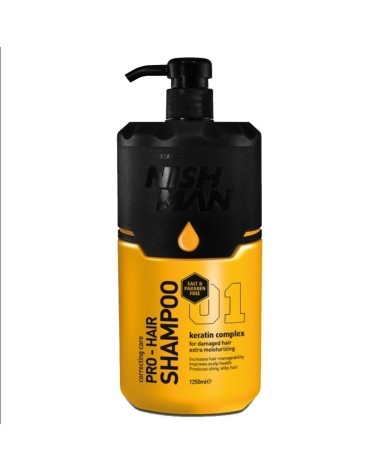 Nishman Barber Shampoo Keratin Complex Salt Free 1